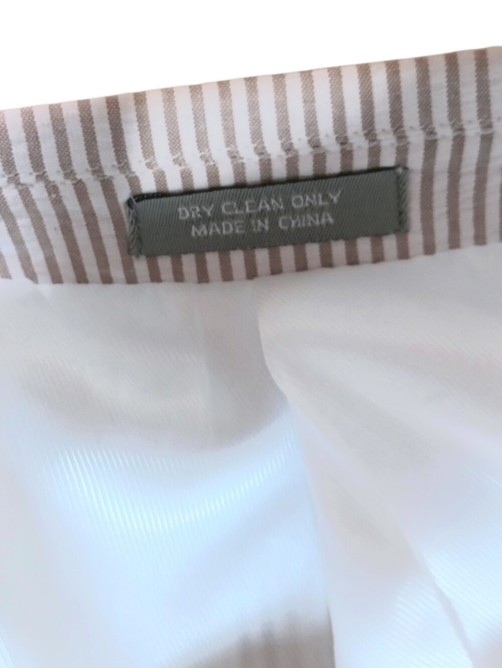 Mens Seersucker Blazer Tan White Lined Sz 46 R - Picture 8 of 11